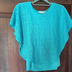 Aqua Lace Top by